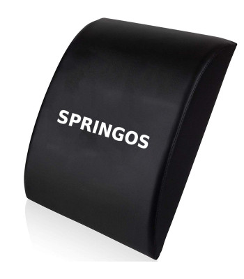 Kilimėlis pilvo presui Springos, juodas, 30 × 38 × 7 cm, FA0001
