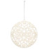Kalėdinė dekoracija, kreminė, su perlamutriniu blizgesiu, Springos CA0773, 9 cm