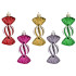 Kalėdinių eglutės žaisliukų rinkinys Springos, 5 vnt., 6 cm, CA0162