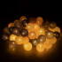 Cotton balls Springos CL0155, 50 LED, dekoratyvinė girlianda, elektrinė, grafito ir balta