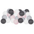 Cotton balls Springos CL0155, 50 LED, dekoratyvinė girlianda, elektrinė, grafito ir balta