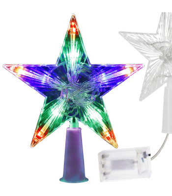 Kalėdų eglutės viršūnės žvaigždė Springos CL4129 10 LED, daugiaspalvė