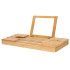 Bambusinis vonios padėklas Springos HA1023, 50–93 × 19 × 4,5 cm