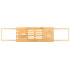 Bambusinis vonios padėklas Springos HA1023, 50–93 × 19 × 4,5 cm