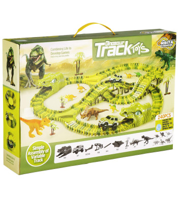 Dinozaurų lenktynių trasa, komplektas Springos RT0006