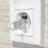 Apsaugos elektros lizdams, balti, Springos HA5136, 12 vnt.