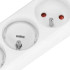 Apsaugos elektros lizdams, balti, Springos HA5136, 12 vnt.