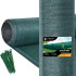 Šešėliavimo tinklas, žalias, 100 kabelių sąvaržų, Springos SN0020 65 g/m2 1,5x25m