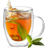 Dvisienis stiklinis puodelis Springos HA7349, 300 ml