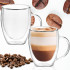Dvisienis stiklinis puodelis Springos HA7349, 300 ml