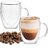 Dvisienis stiklinis puodelis Springos HA7349, 300 ml