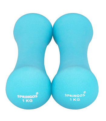 Neopreniniai hanteliai, Springos FA1038, 2 x 1 kg