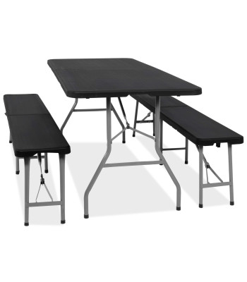 Sulankstomas stalas su dviem suolais, Springos GF0098, 180 x 74 x 74 cm