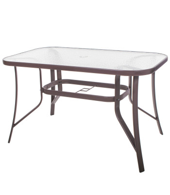 Sodo stalas, rudas, Springos GF0076, 120 x 70 cm