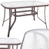 Sodo stalas, rudas, Springos GF0076, 120 x 70 cm