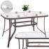 Sodo stalas, rudas, Springos GF0076, 120 x 70 cm