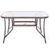 Sodo stalas, rudas, Springos GF0076, 120 x 70 cm