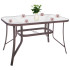 Sodo stalas, rudas, Springos GF0076, 120 x 70 cm