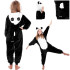 Kigurumi pižama mergaitėms „Panda“, Springos HA5069, 125–140 cm