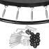 Sodo batutas Springos TP0010 305-312 cm 10ft