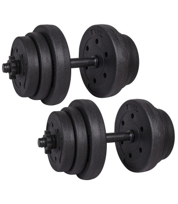 Hantelių komplektas Springos FA1043, 2 x 10 kg
