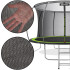 Sodo batutas su vidiniu apsauginiu tinklu, Springos TP0021, 14ft (427-435cm)