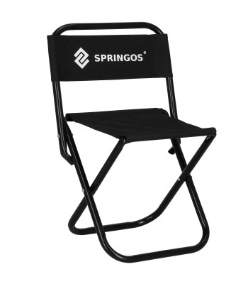 Turistinė kėdė, juoda, Springos CS0011
