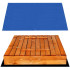 Smėlio dėžė su suoliukais, tentu ir flisu Springos SB120SET 120x120 cm