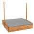 Medinė smėlio dėžė Springos SB120RSET, 120 x 120 cm