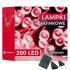 Kalėdinė girlianda, raudona, 200 LED, Springos CL0208