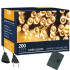 Kalėdinės eglutės lemputės, 200 LED, šiltai baltos – Springos CL0204, 15,5 m
