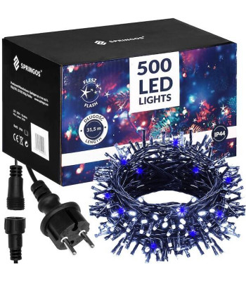 Kalėdinė lempučių girlianda, Springos, 500 LED, CL0533, 31,5 m