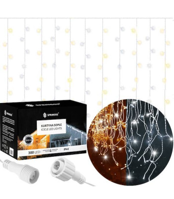 Kalėdinė LED lempučių užuolaida, Springos CL0332, 12 m