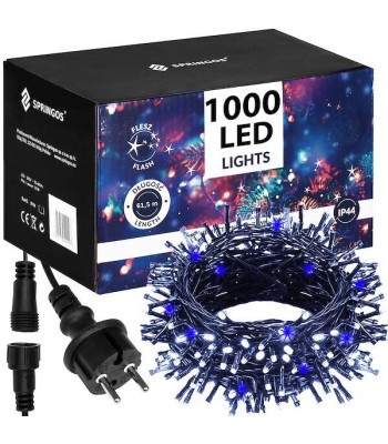 Kalėdinė girlianda Springos 1000 LED CL1008, 61,5 m