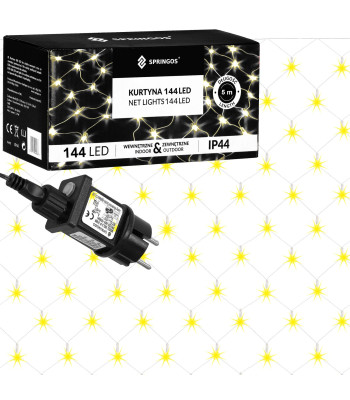 Kalėdinė LED girlianda, 144 LED, Springos CL4110, 2 x 2 m