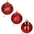 Kalėdinių eglutės papuošimų rinkinys Springos CA0090, 6 vnt., 10 cm