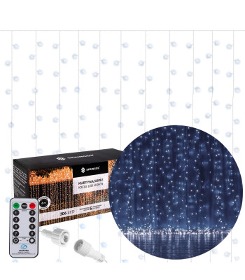 Kalėdinė šviesos užuolaida Springos CL4000, 306 LED, 3 m