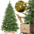 Dirbtinė kalėdinė eglutė Premium Royal Trees Sibiro eglė su mediniu stovu Springos CT0183, 220 cm