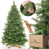 Dirbtinė kalėdinė eglutė Premium Royal Trees Sibiro eglė su mediniu stovu Springos CT0183, 220 cm