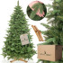 Dirbtinė kalėdinė eglutė Premium Royal Trees Sibiro eglė su mediniu stovu Springos CT0183, 220 cm