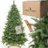 Dirbtinė kalėdinė eglutė Premium Royal Trees Sibiro eglė su mediniu stovu Springos CT0183, 220 cm