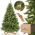 Dirbtinė kalėdinė eglutė Premium Royal Trees – Kaukazo eglė su mediniu stovu, Springos CT0186, 180 cm