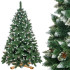 Dirbtinė kalėdinė eglutė, snieguota deimantinė pušis su kankorėžiais, Premium Royal Trees Springos CT0189, 150 cm