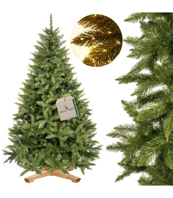 Dirbtinė kalėdinė eglutė Premium Royal Trees, Kaukazo eglė, su mediniu stovu – Springos CT0187, 220 cm