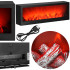 Dekoratyvinė LED lempa su liepsnos efektu, USB, juoda, Springos CL0863, 60 x 10 x 19,5 cm