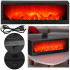 Dekoratyvinė LED lempa su liepsnos efektu, USB, juoda, Springos CL0863, 60 x 10 x 19,5 cm