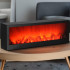 Dekoratyvinė LED lempa su liepsnos efektu, USB, juoda, Springos CL0863, 60 x 10 x 19,5 cm