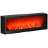 Dekoratyvinė LED lempa su liepsnos efektu, USB, juoda, Springos CL0863, 60 x 10 x 19,5 cm