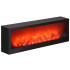Dekoratyvinė LED lempa su liepsnos efektu, USB, juoda, Springos CL0863, 60 x 10 x 19,5 cm
