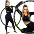Masažinis hula lankas su magnetinėmis kniedėmis Springos FA0096, 100 cm